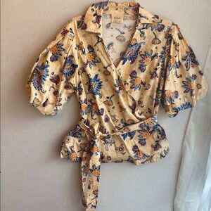 Elie Tahari Multicolor Floral Blouse